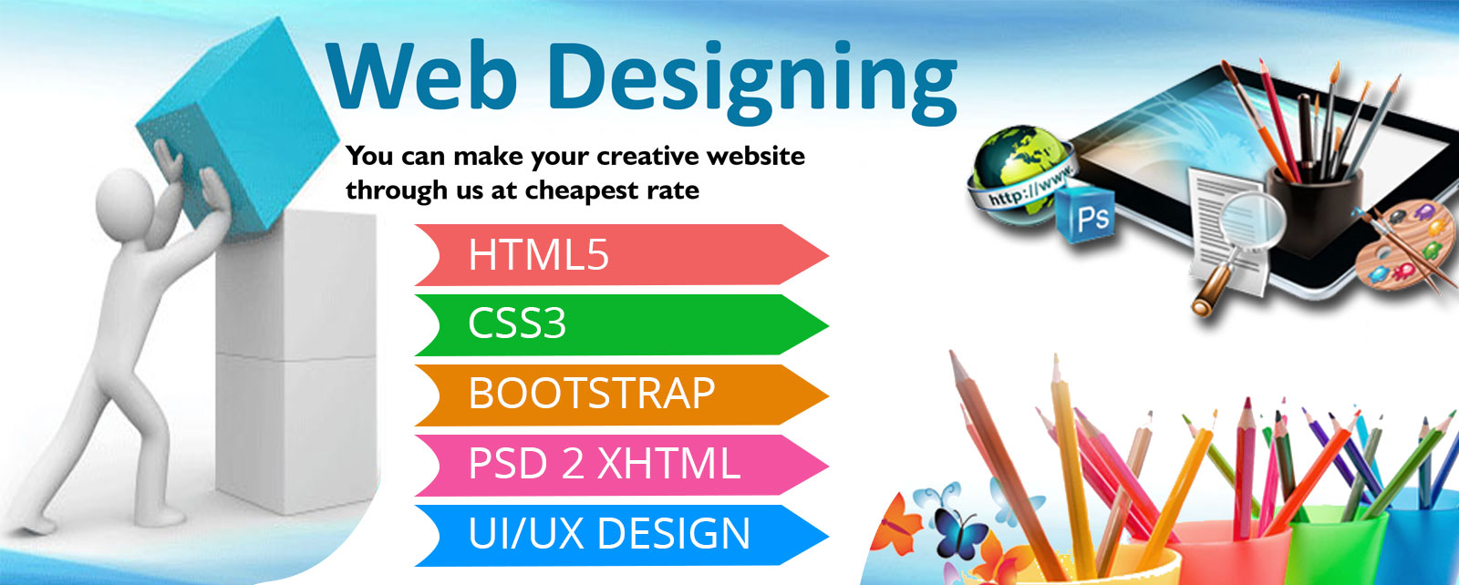 web development banner psd